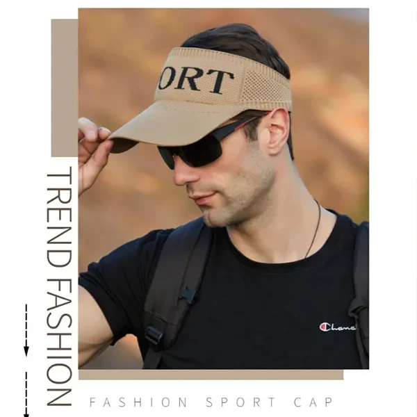 Stay Cool & Stylish Outdoors Men's Beige Sun Protection Canvas Hat