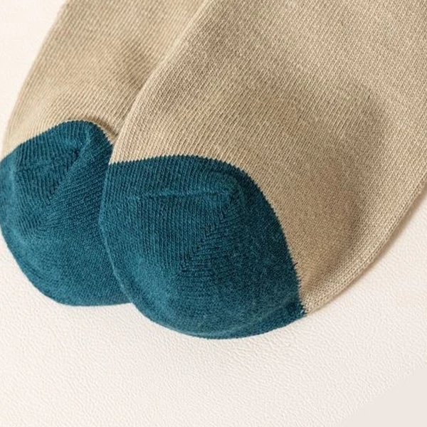 Multi Color Soft Fabric 5 Pairs Men Crew Socks Breathable Cotton Elastic Summer