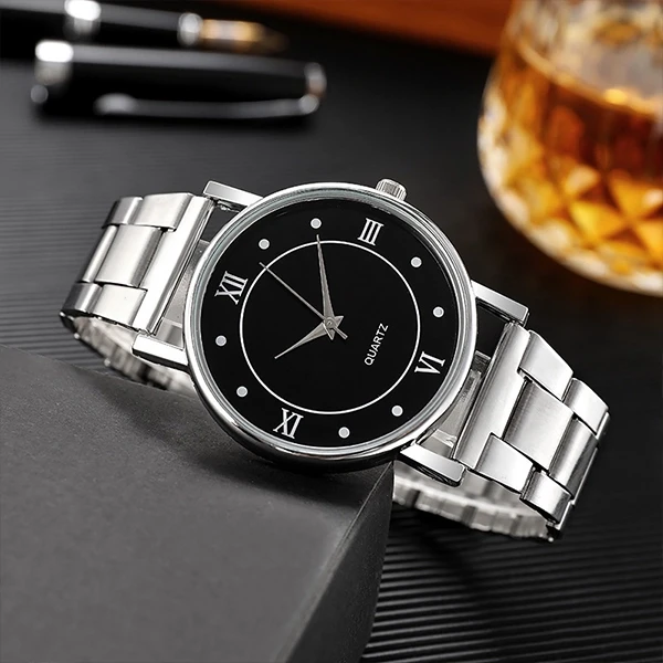 Luxury Steel Business Watch for Men - Premium Quality Quartz Wristwatch