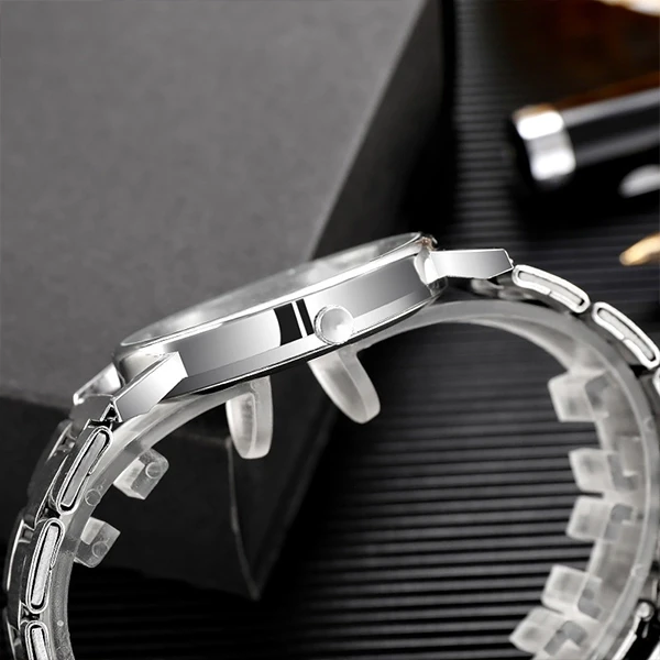 Luxury Steel Business Watch for Men - Premium Quality Quartz Wristwatch