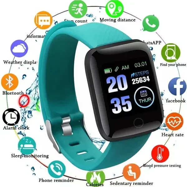 Sports Smart Watch for Men with Large Screen USB Charging Color Display Fitness