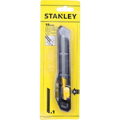 Stanley Stht10323-800 Plastic Slide Lock Snap Off Knife (Black)