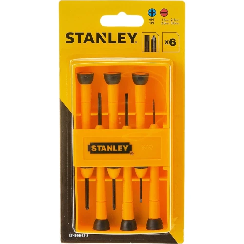 Stanley 0-66-052 Precision Screwdriver 6 Piece Set