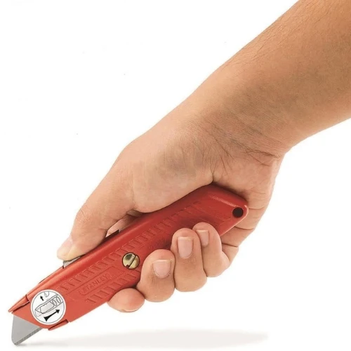 Stanley 0-10-189 Safety Knife 99E, Red