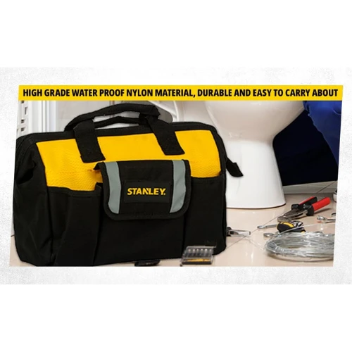 STANLEY Tool Bag By Stanley, Black,Stst512114