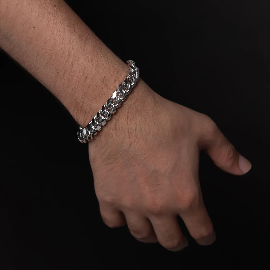 Minimalist Braided Silver Chain Bracelet For Men Fashion Jewelry Gifts Men Casua