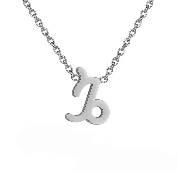 Capricorn Pendant Stainless Steel Necklace - Unisex Fashion Jewelry