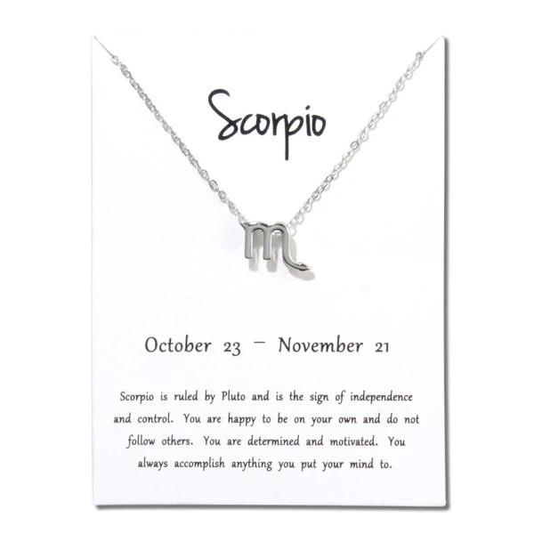 Scorpio Pendant Necklace - Stylish Unisex Fashion Accessory [Silver]