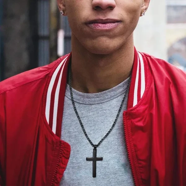 Cross Pendant Necklace Stainless Steel