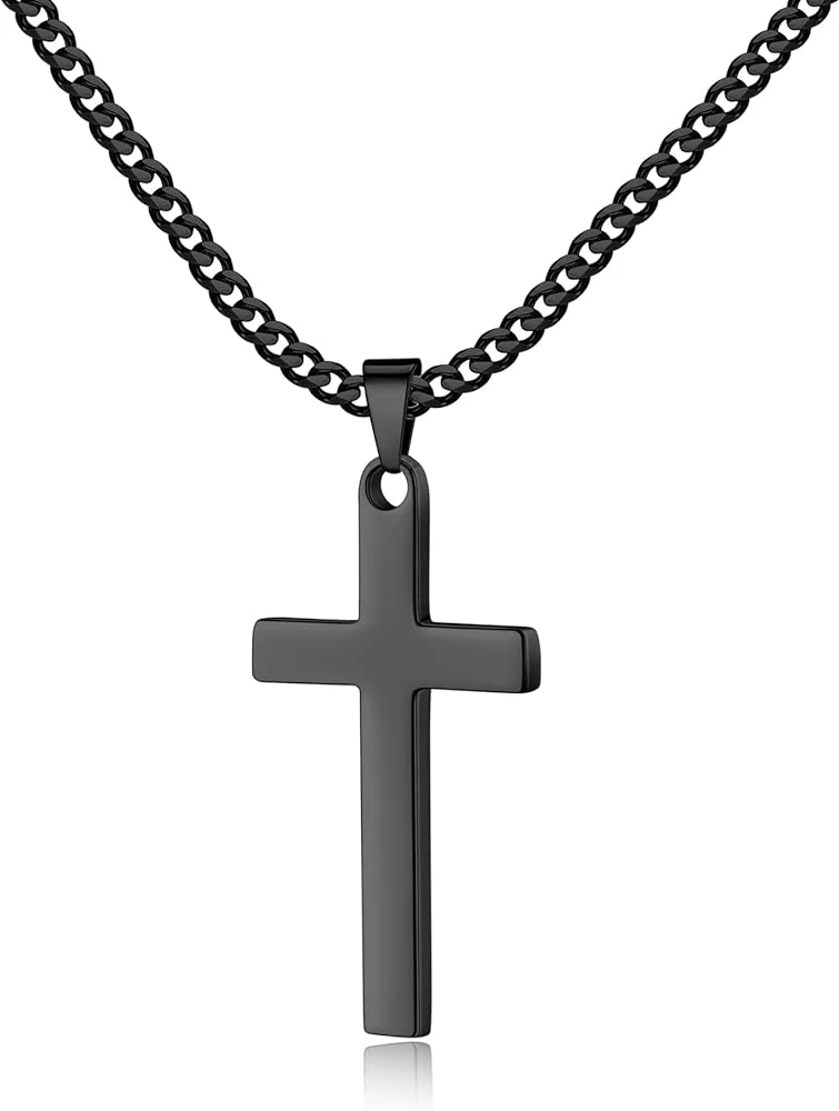 Cross Pendant Necklace Stainless Steel