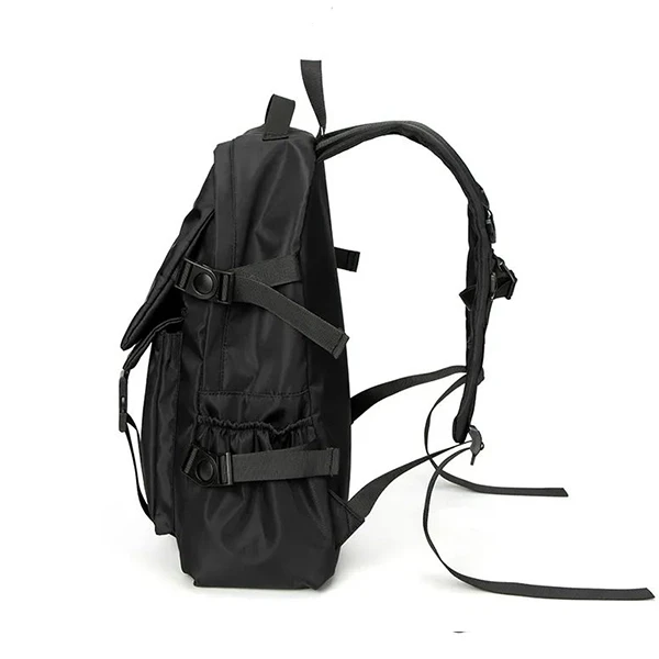 Black Travel Backpack for Men - Lightweight & Spacious Outdoor Bag