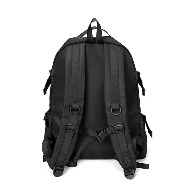 Black Travel Backpack for Men - Lightweight & Spacious Outdoor Bag