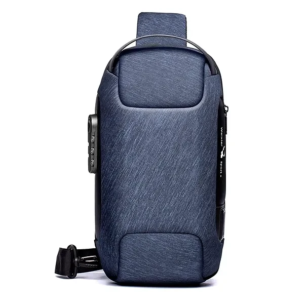 Blue Waterproof Crossbody Cross Bag Multi-Functional Short Travel Messenger Ches