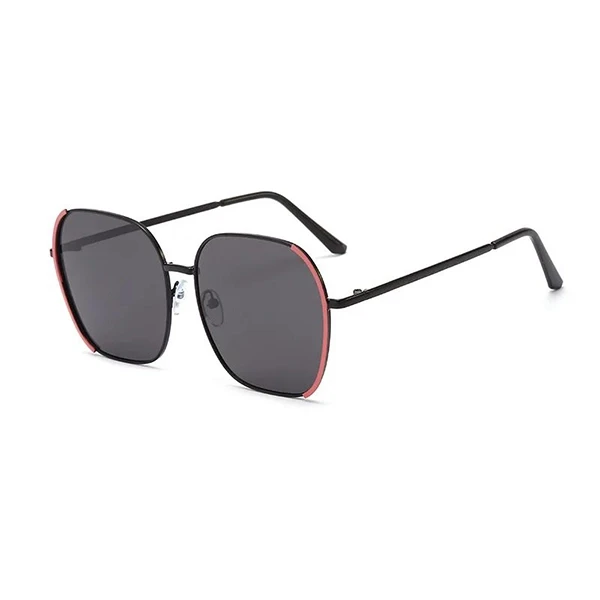 Fashionable Square Frame Sunglasses Metal Frame UV Sun Protection Unisex Glasses