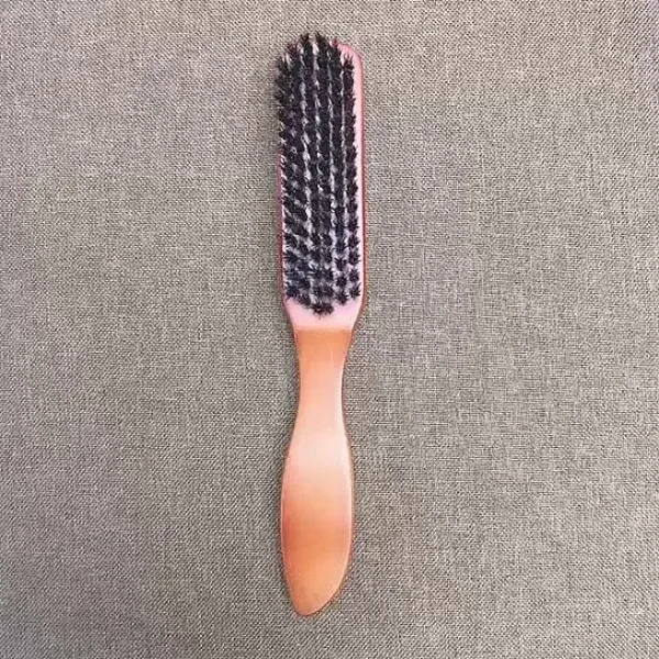 Long Handle Boar Bristle Cleaning Brush Hairdressing Men Beard Anti Static Barbe
