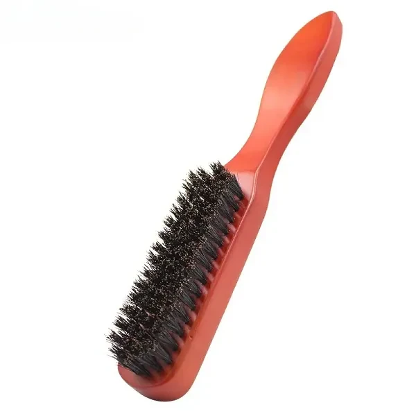 Long Handle Boar Bristle Cleaning Brush Hairdressing Men Beard Anti Static Barbe