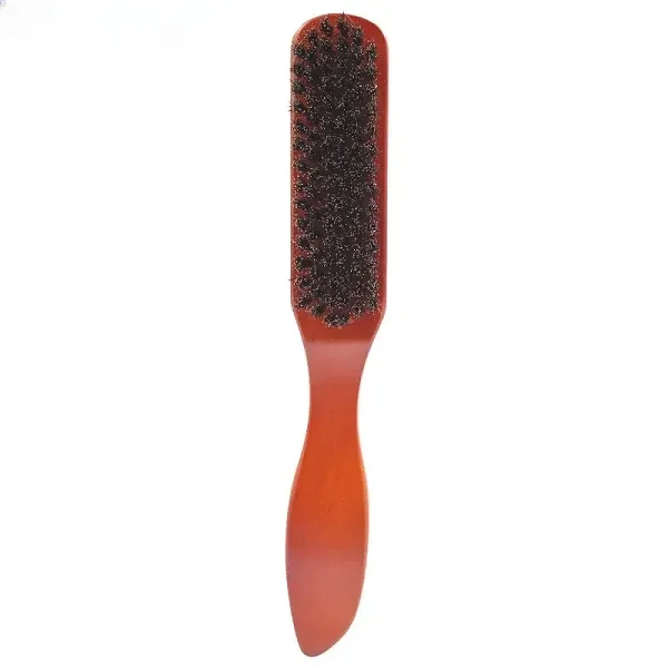 Long Handle Boar Bristle Cleaning Brush Hairdressing Men Beard Anti Static Barbe