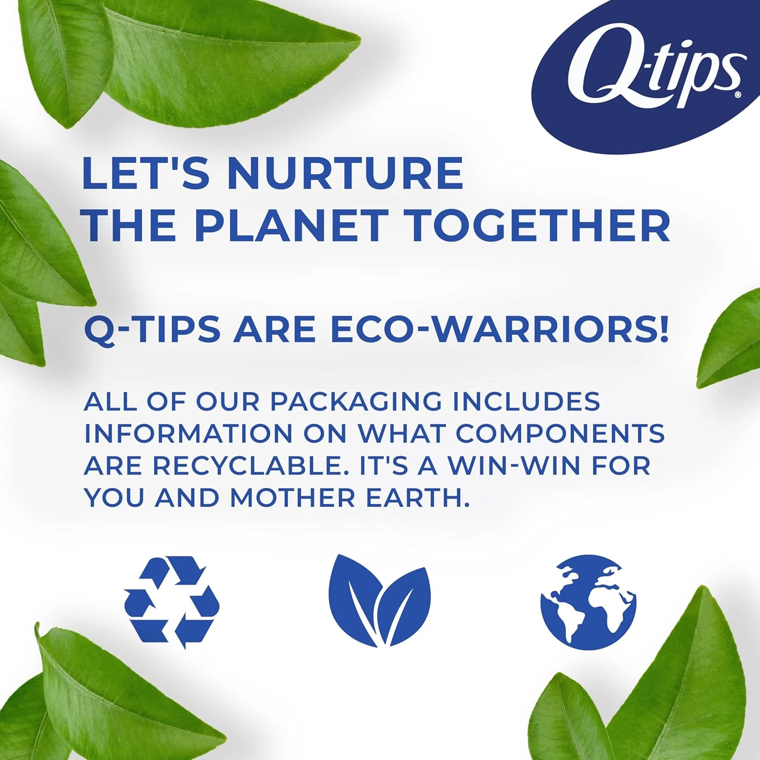 Q-tips Cotton Swabs For Hygiene and Beauty Care Original Cotton Swab Made With 1