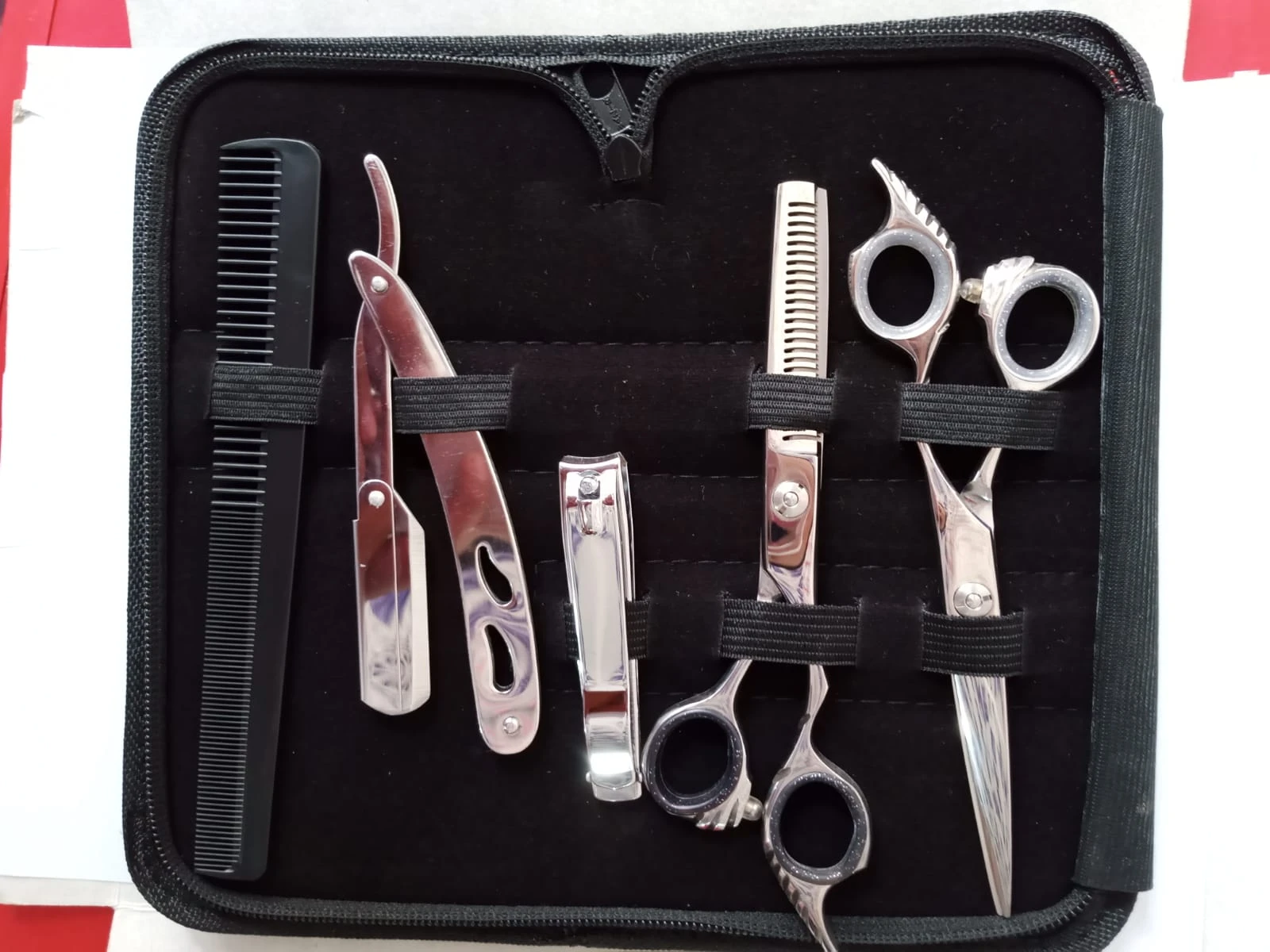 Spanish Style Barber Kit In 5 Pcs