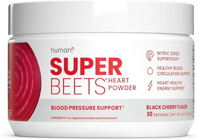 HumanN SuperBeets - Beet Root Powder - Nitric Oxide Boost for Blood Pressure, Ci