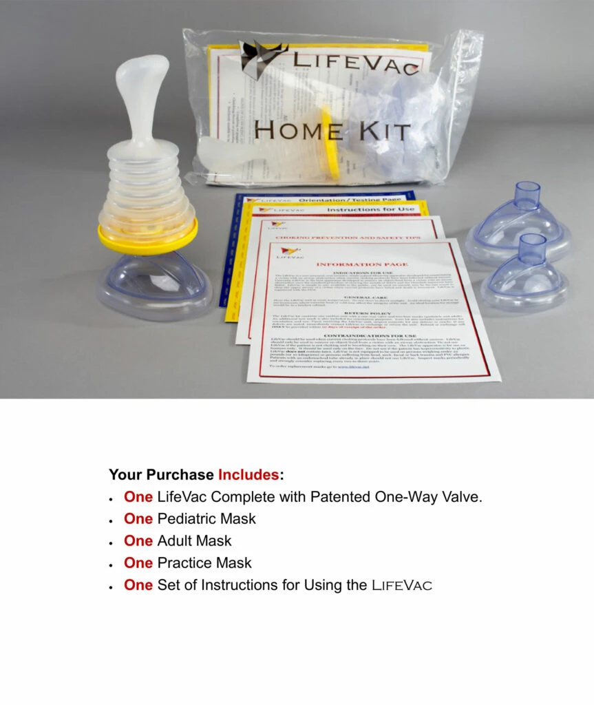 LifeVac Rescue Kit – Compact Anti-Choking Device for Home Emergencies, Quick-Act