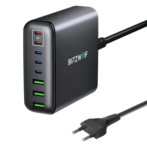 Blitzwolf® BW-S26 250W 8-Port USB Fast Charger with PD3.0 QC3.0 - EU Plug