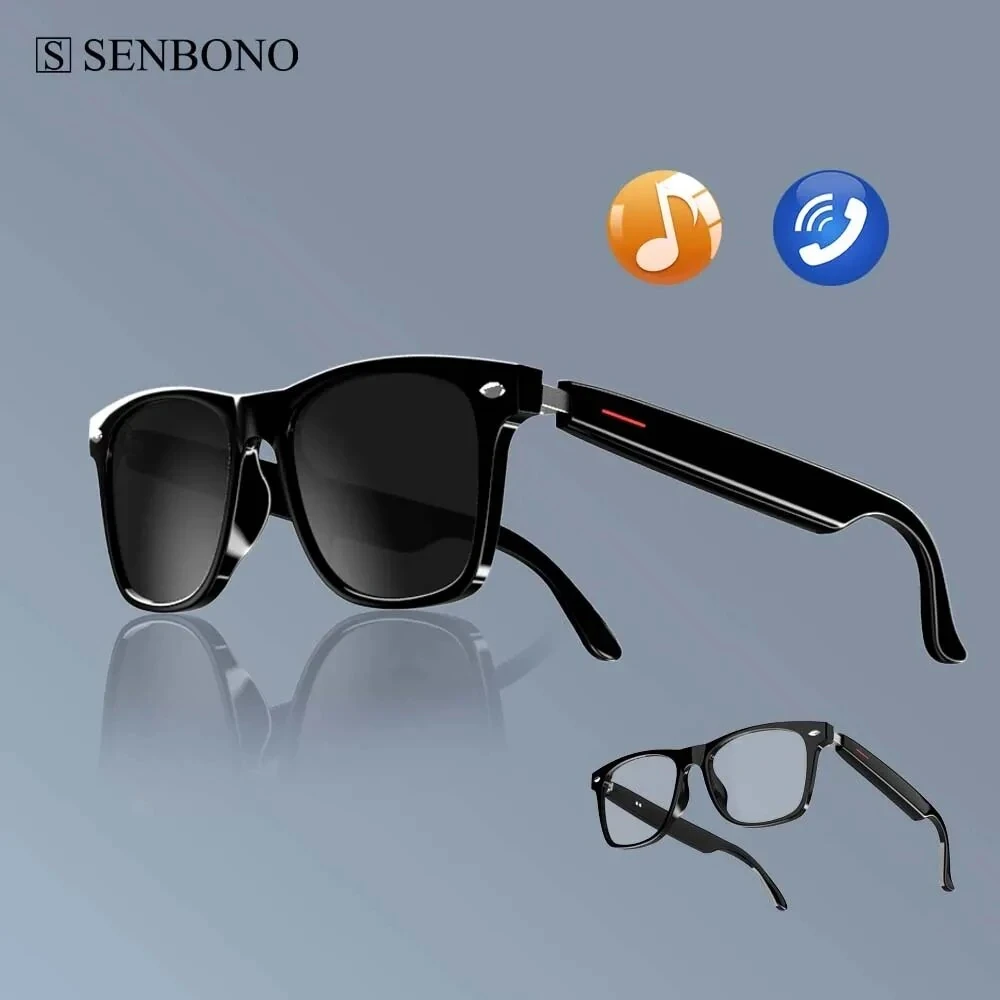 SENBONO E13 Waterproof Smart Glasses Wireless bluetooth Bone Conduction Glass Ca