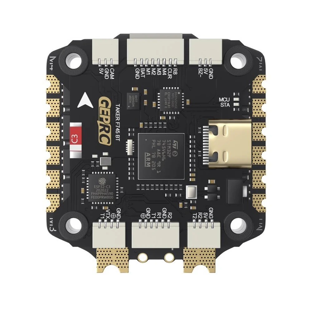 30.5×30.5mm GEPRC TAKER F745 BT Flight Controller with H60_BLS 60A 4IN1 ESC 5V 1