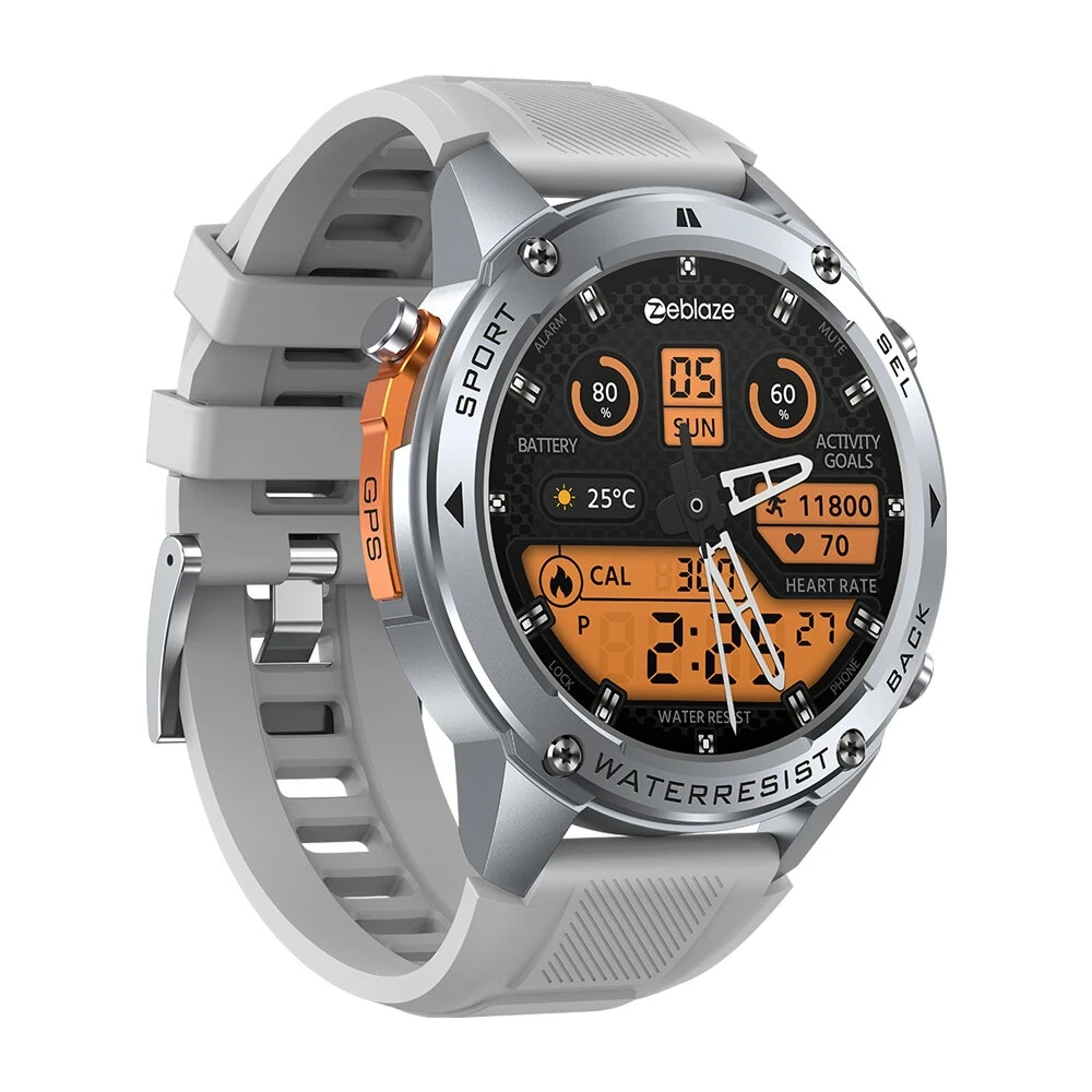 Zeblaze Stratos 2 Ultra Smart Watch - 1.43" HD AMOLED, GPS Dual-Band GNSS, 10 AT