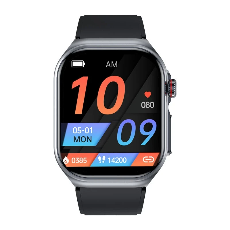 ET585 Smart Watch - 2.04" AMOLED, PPG+ECG, HRV & Health Monitoring, NFC, Music P
