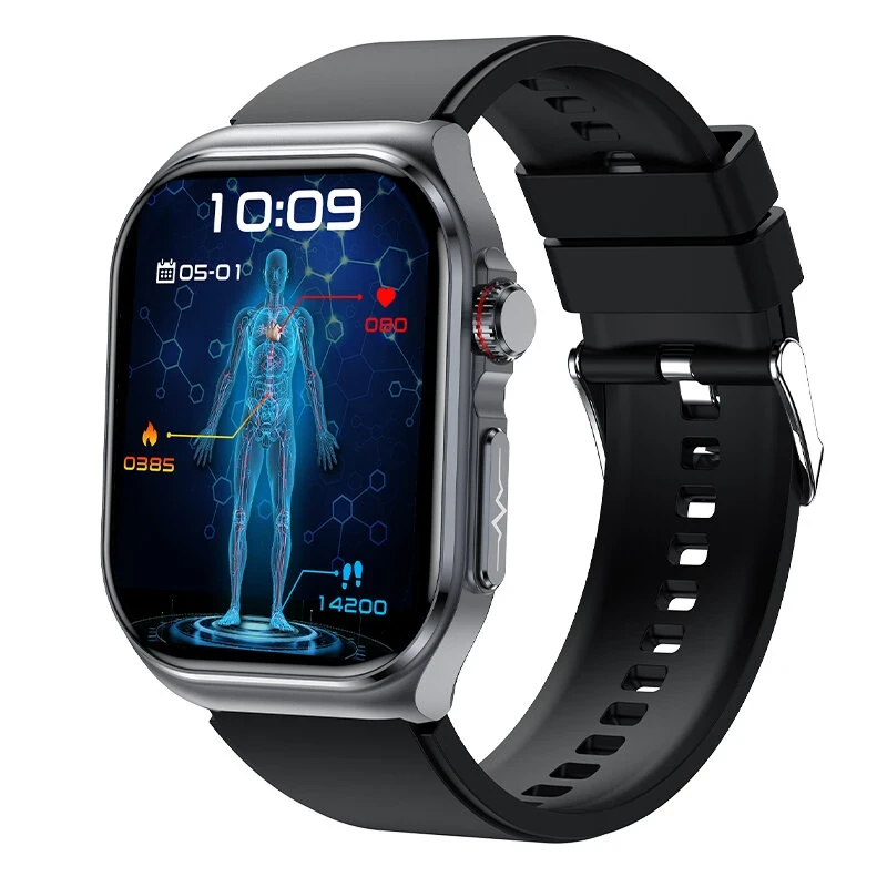 ET585 Smart Watch - 2.04" AMOLED, PPG+ECG, HRV & Health Monitoring, NFC, Music P