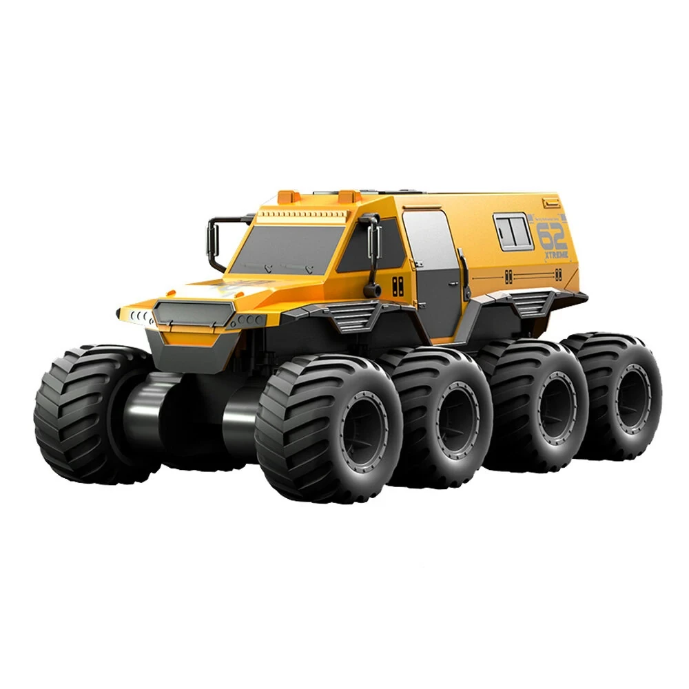 JJRC Q137 8WD 2.4G RC Car Amphibious Remote Control Climbing Off Road Truck - Ye
