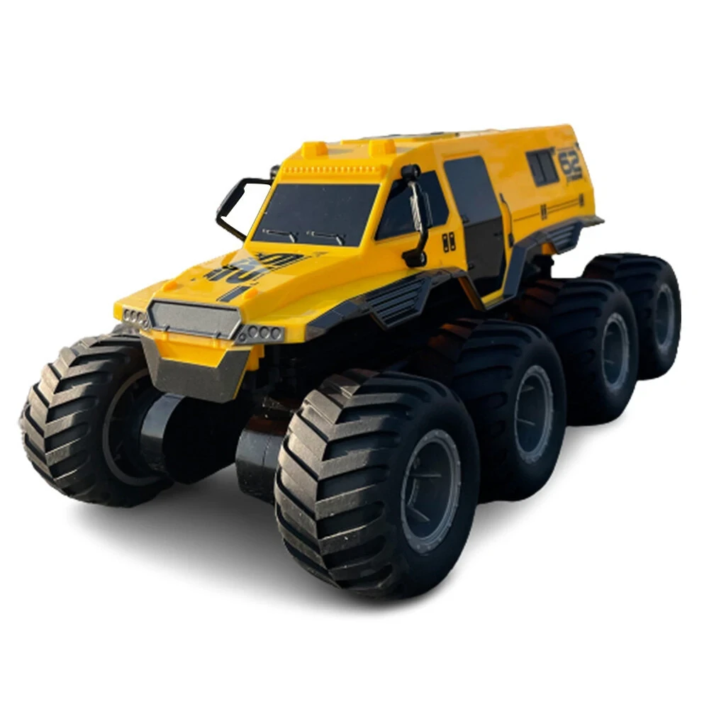 JJRC Q137 8WD 2.4G RC Car Amphibious Remote Control Climbing Off Road Truck - Ye