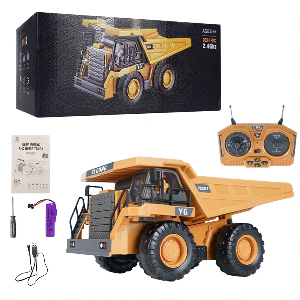1048 RC Dump Truck 1/24 2.4GHz 9CH RC Car Construction Truck Engineering 40min P