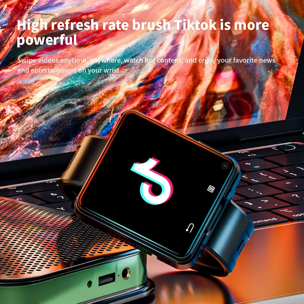 LOKMAT APPLLP 2 MAX Smart Watch - 2.64" HD, 4G Android, Detachable, GPS, Dual Ca