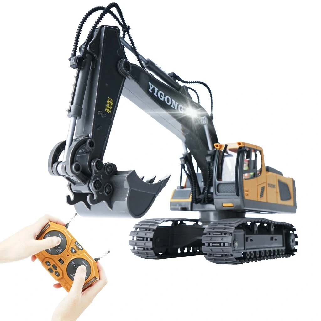 1044 RC Excavator 1/20 2.4GHz 9CH RC Car Construction Truck Engineering 40min Pl