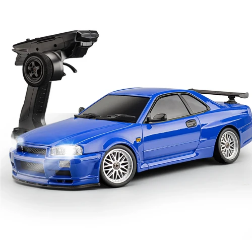 LDRC 1899/A99 RTR 1/18 2.4G RWD RC Car Drift GTR R34 Optional Gyro LED Light On-