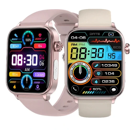 ET570 Smart Watch - 1.96" HD Screen, Bluetooth Call, ECG, Health Monitoring, IP6