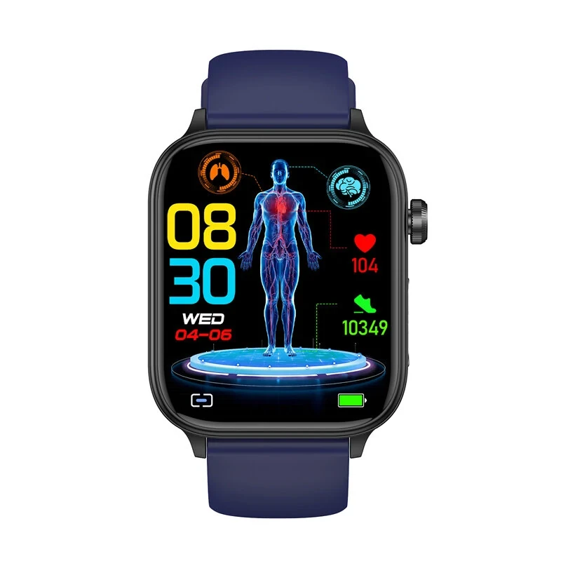 ET570 Smart Watch - 1.96" HD Screen, Bluetooth Call, ECG, Health Monitoring, IP6