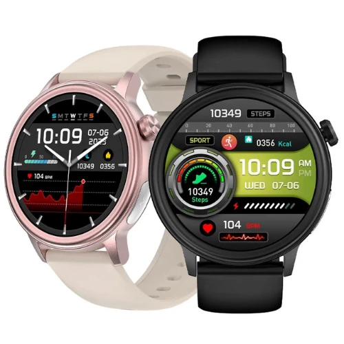 ET470 Smart Watch - 1.39" HD Screen, ECG, Blood Sugar & Composition Testing, Blu