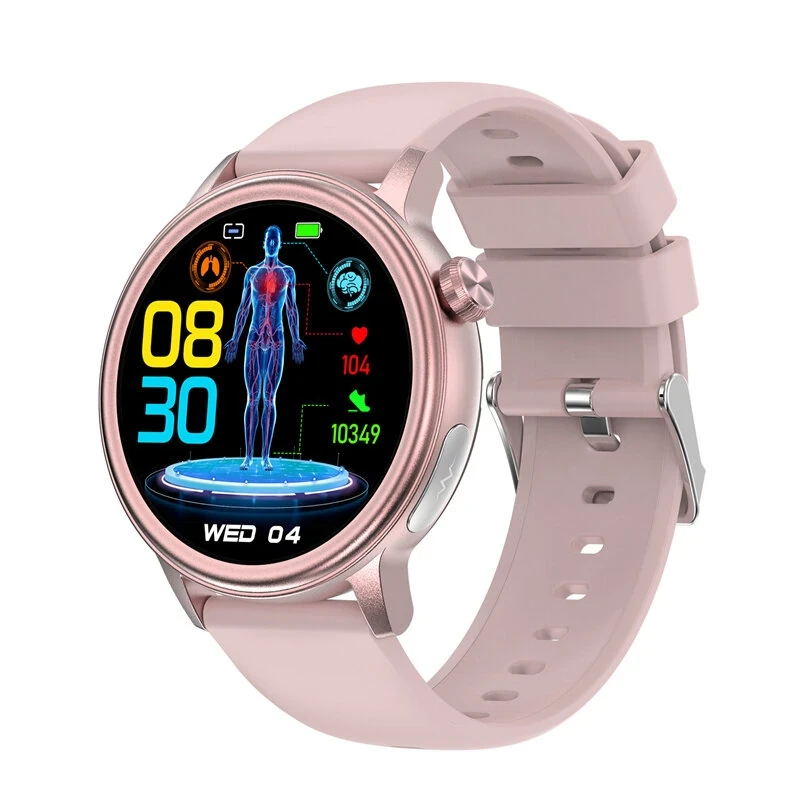 ET470 Smart Watch - 1.39" HD Screen, ECG, Blood Sugar & Composition Testing, Blu