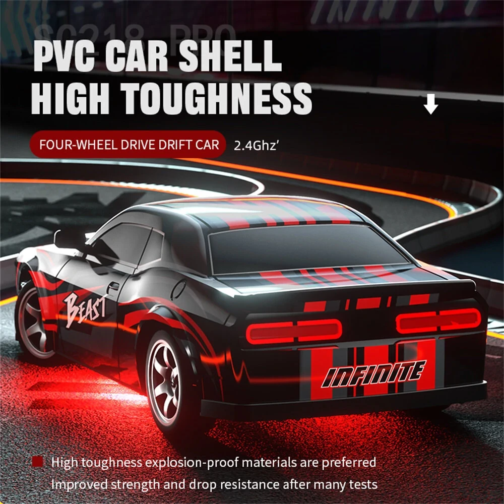 ZLL SG218 PRO 1/16 2.4G 4WD RC Car Drift On-Road High Speed Racing LED Light Sem