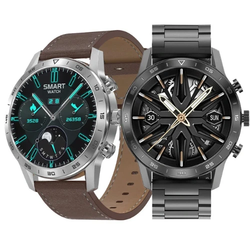 DT70+ Smart Watch - 1.45" HD Screen, NFC, AI Voice Assistant, GPS, ECG, IP68 Wat