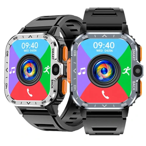 PGD Watch - 2.03" HD Screen, 4G Quad Core, Bluetooth Call, Dual Cameras, Health 