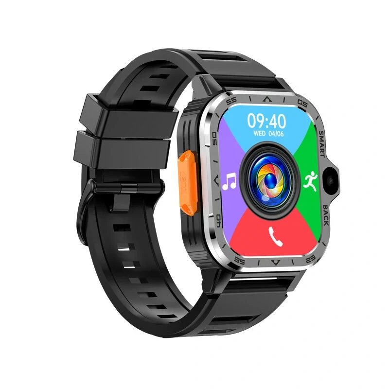 PGD Watch - 2.03" HD Screen, 4G Quad Core, Bluetooth Call, Dual Cameras, Health 