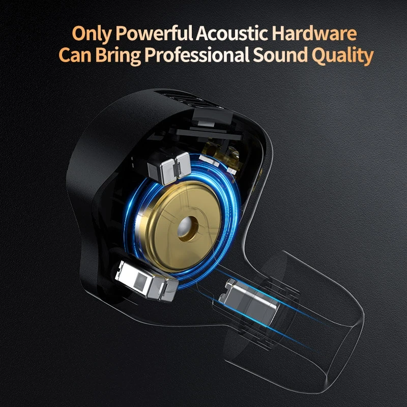 KZ-ZS12 PRO X Earbuds - 5BA+1DD, 12 Drivers, HiFi Bass, In-Ear Monitor, 3.5mm Wi