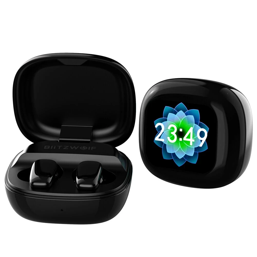 BlitzWolf® BW-FYE16 Plus TWS Earbuds - LED Screen, Bluetooth, Active Noise Cance