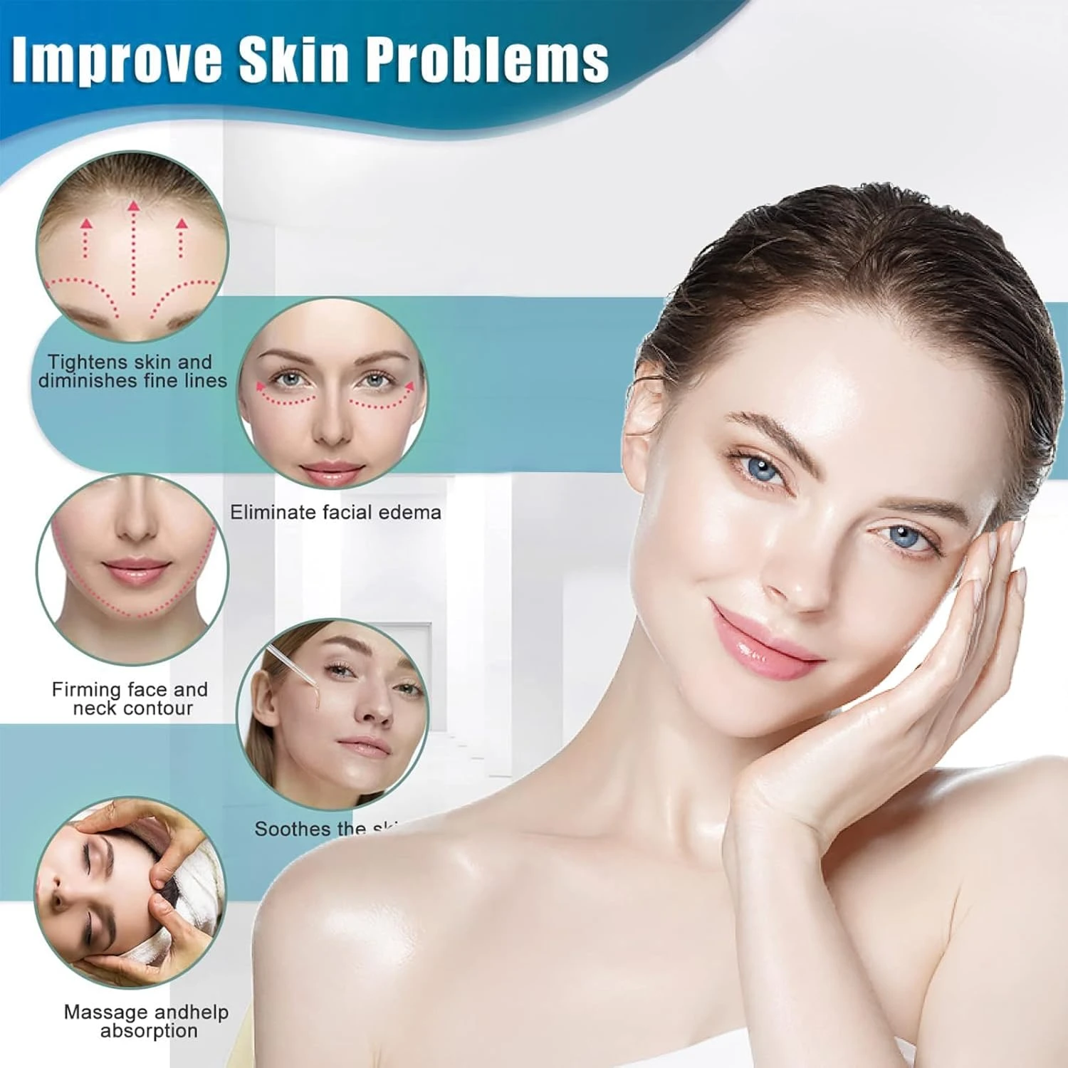 EMS Facial Lifting Microcurrent Roller