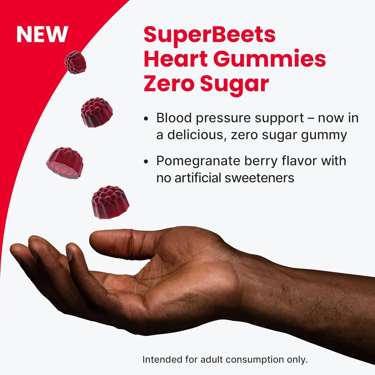 humanN SuperBeets Heart Gummies - Beet Gummies with Heart-Healthy Energy Support