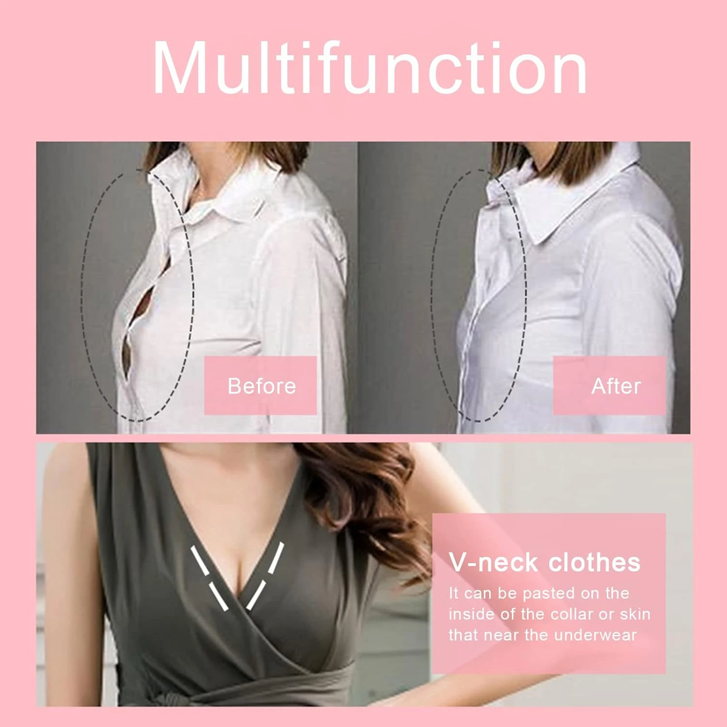 36PCS Double Sided Body Tape Self-Adhesive Bra Clothes Dress Shirt Secret Sticke